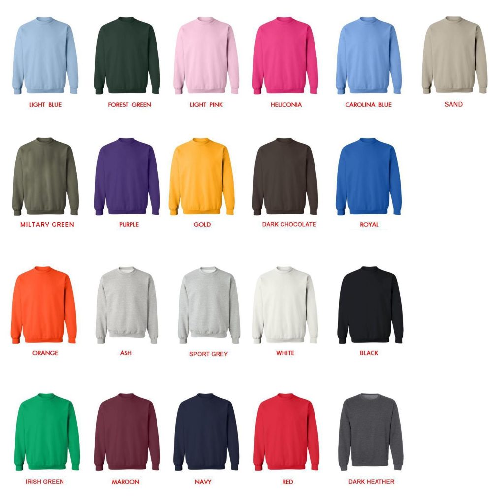 sweatshirt color chart - Hanako-Kun Merch