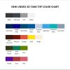 tank top color chart - Hanako-Kun Merch